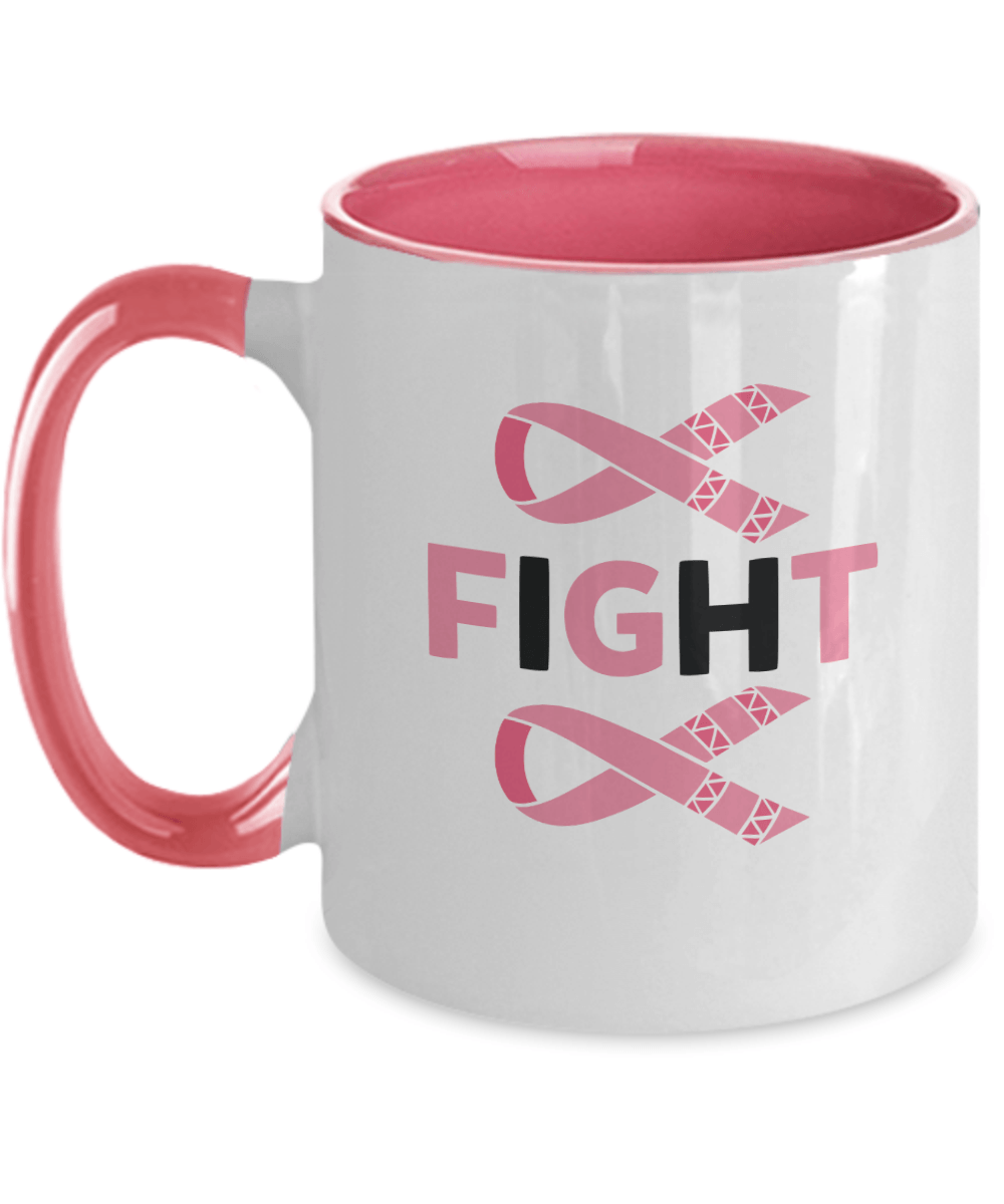 FIGHT Breast Cancer Pink Mug - We Love Your Gift