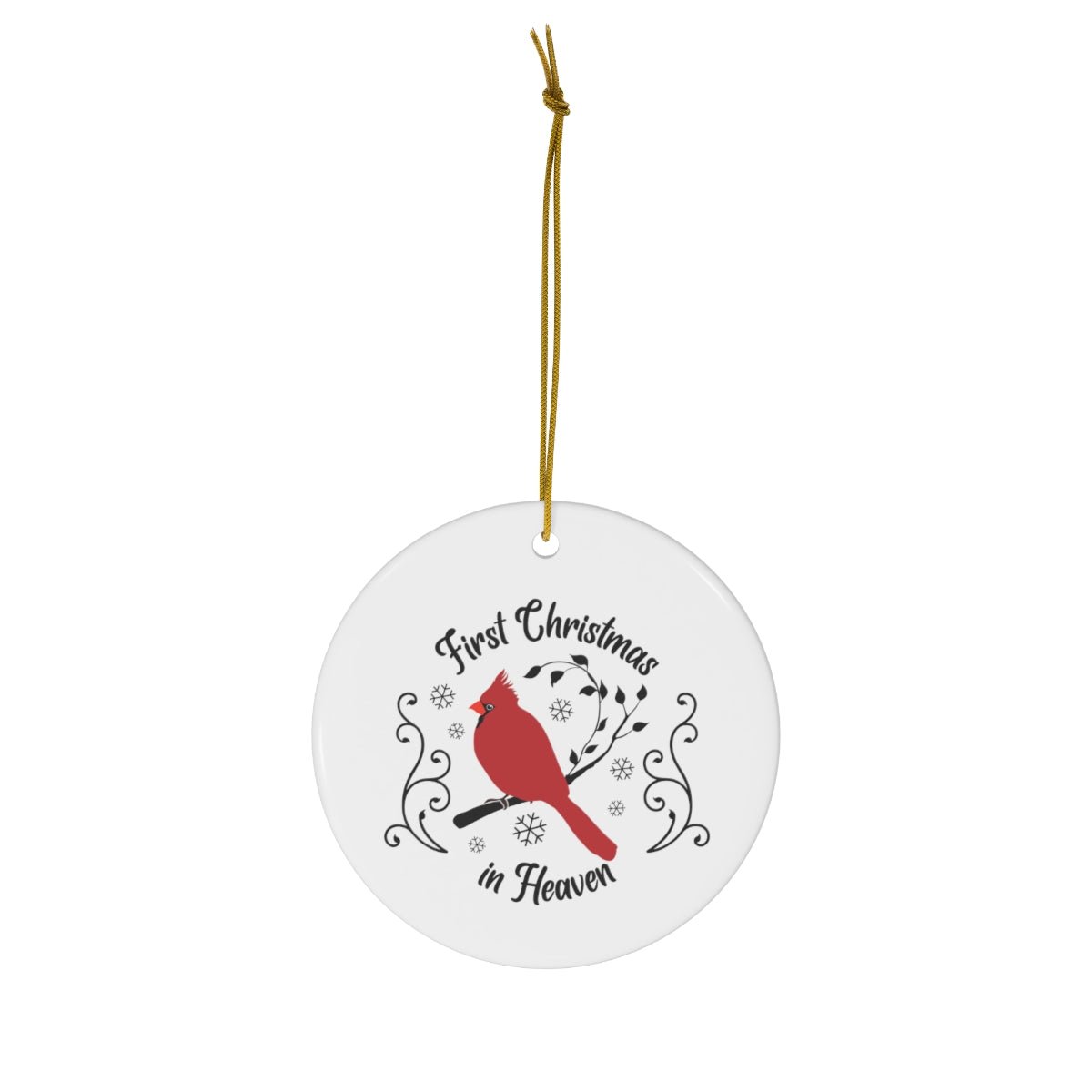 First Christmas In Heaven Cardinal Memorial Ornament - We Love Your Gift