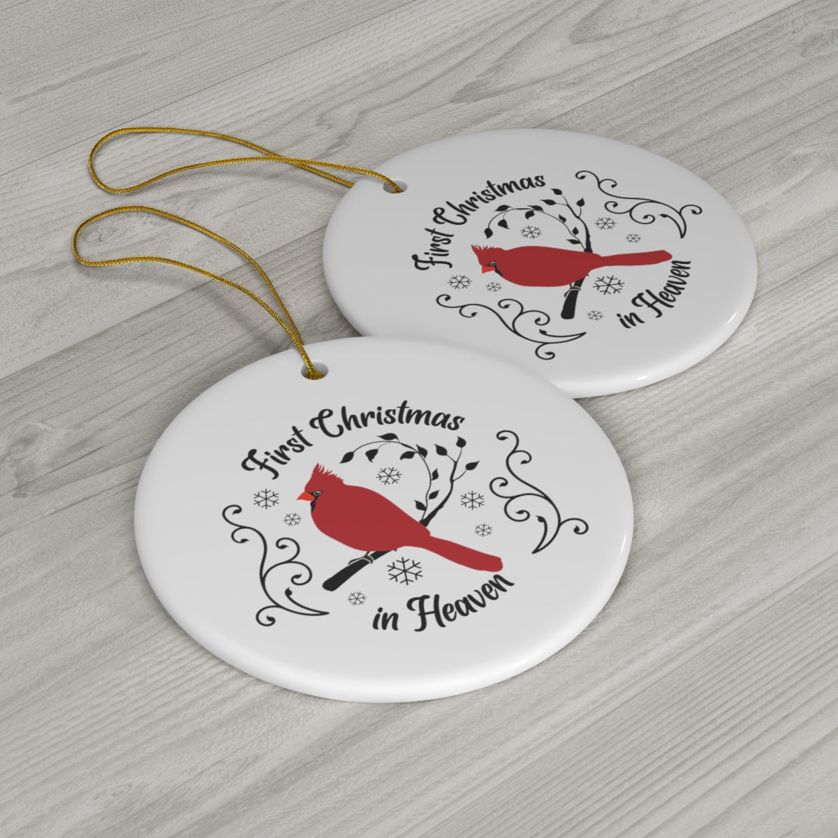 First Christmas In Heaven Cardinal Memorial Ornament - We Love Your Gift