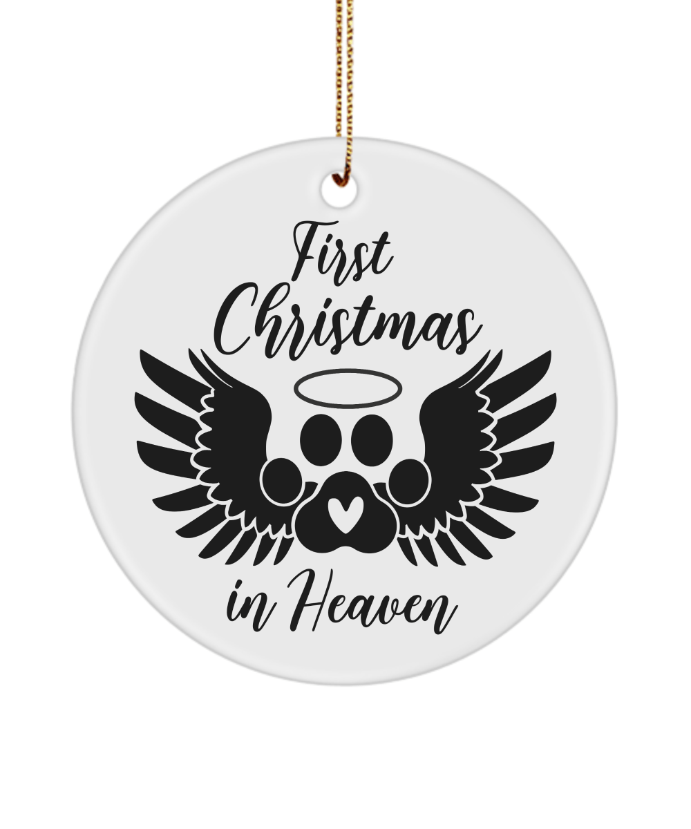 First Christmas in Heaven Pet Christmas Memorial Ornament - We Love Your Gift