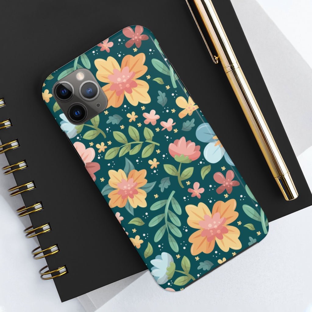 Floral Tough Phone Case - Super-Cute & Impact Resistant for iPhones & Samsung - We Love Your Gift