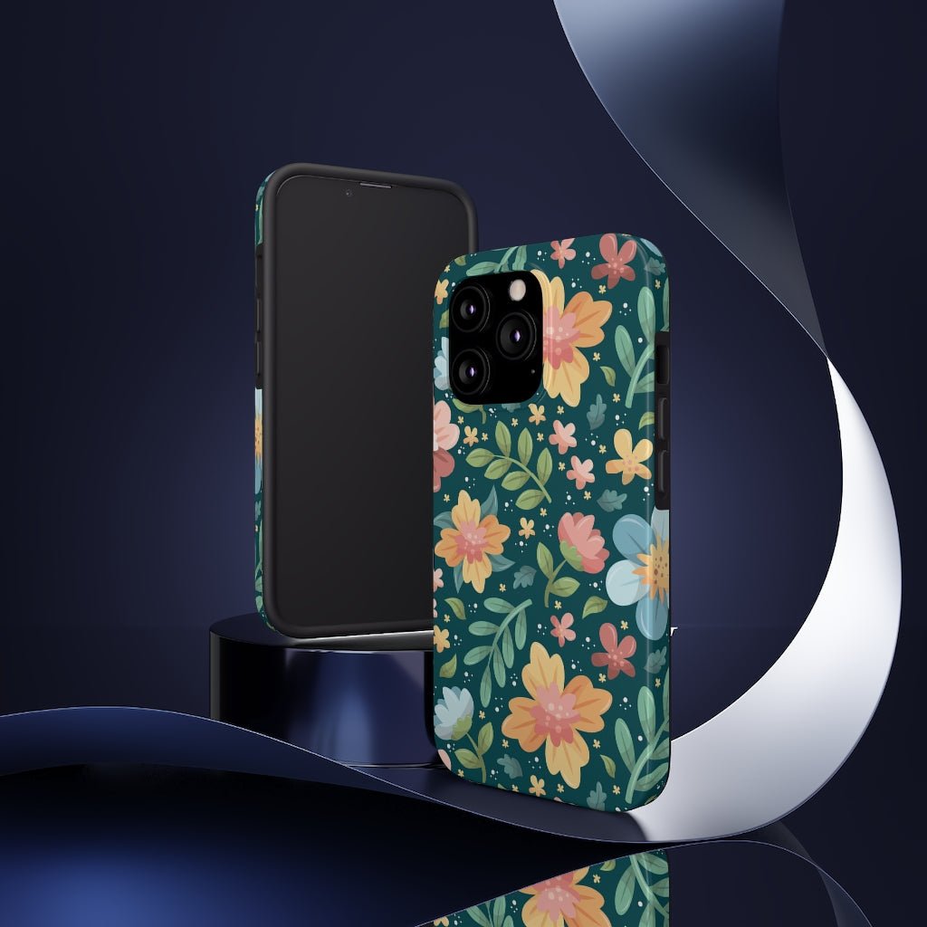 Floral Tough Phone Case - Super-Cute & Impact Resistant for iPhones & Samsung - We Love Your Gift