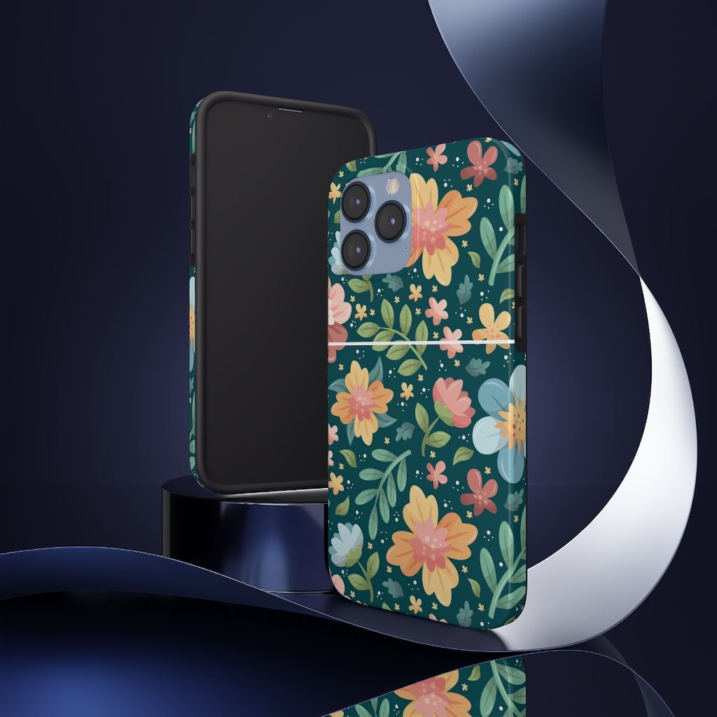 Floral Tough Phone Case - Super-Cute & Impact Resistant for iPhones & Samsung - We Love Your Gift