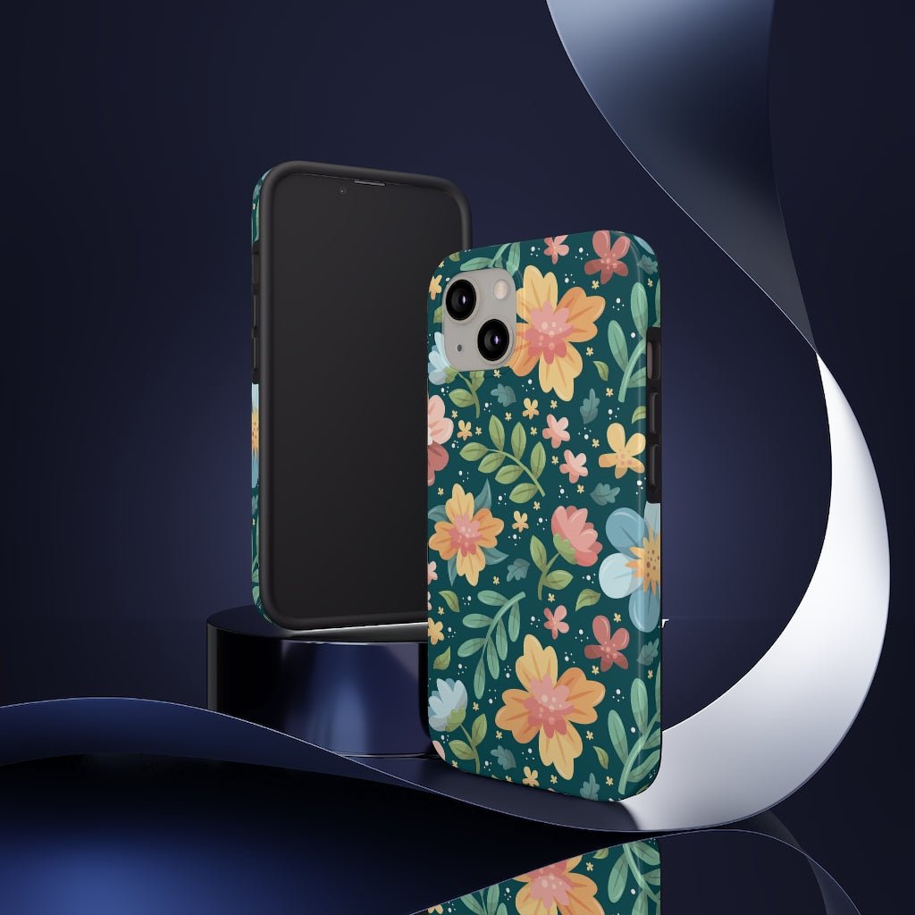 Floral Tough Phone Case - Super-Cute & Impact Resistant for iPhones & Samsung - We Love Your Gift