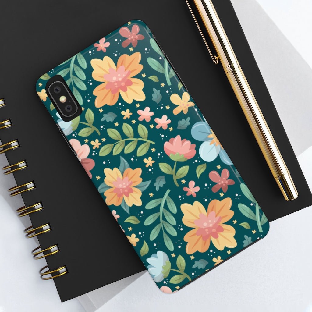 Floral Tough Phone Case - Super-Cute & Impact Resistant for iPhones & Samsung - We Love Your Gift