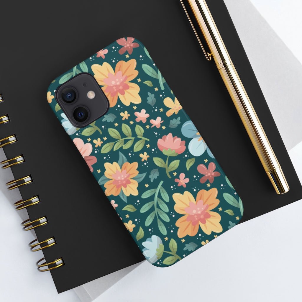 Floral Tough Phone Case - Super-Cute & Impact Resistant for iPhones & Samsung - We Love Your Gift