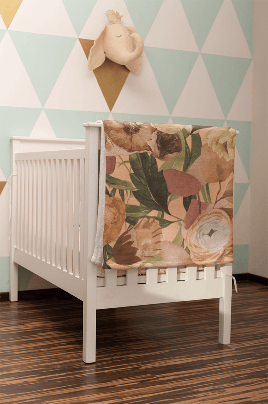 Floral Watercolor Minky Blankets - We Love Your Gift