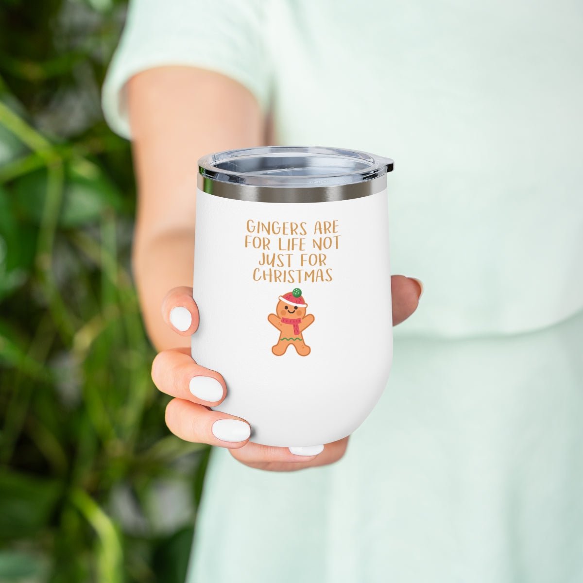 Gingers Are for Life - Holiday 12oz Insulated Wine Tumbler - We Love Your Gift