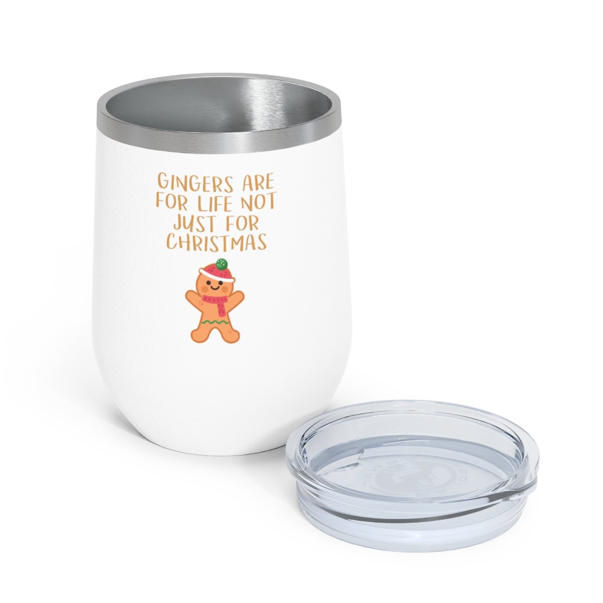 Gingers Are for Life - Holiday 12oz Insulated Wine Tumbler - We Love Your Gift