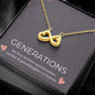 Grandma Gifts - Infinity Hearts Necklace, Gifts for Grandma, Nana Gifts, Mothers Day Gifts, Grandma Birthday Gifts, Grandma To Be Gifts - We Love Your Gift