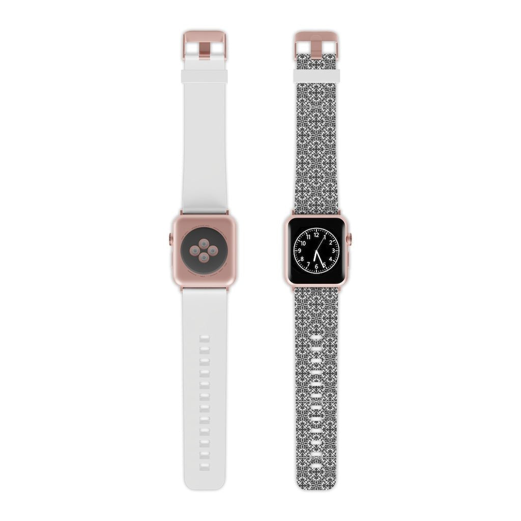 Gray Damask Apple Watch Band - We Love Your Gift