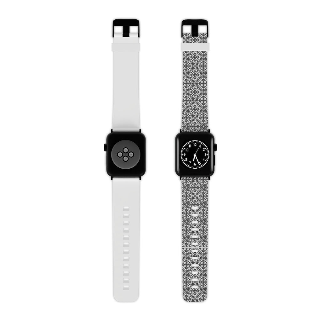 Gray Damask Apple Watch Band - We Love Your Gift