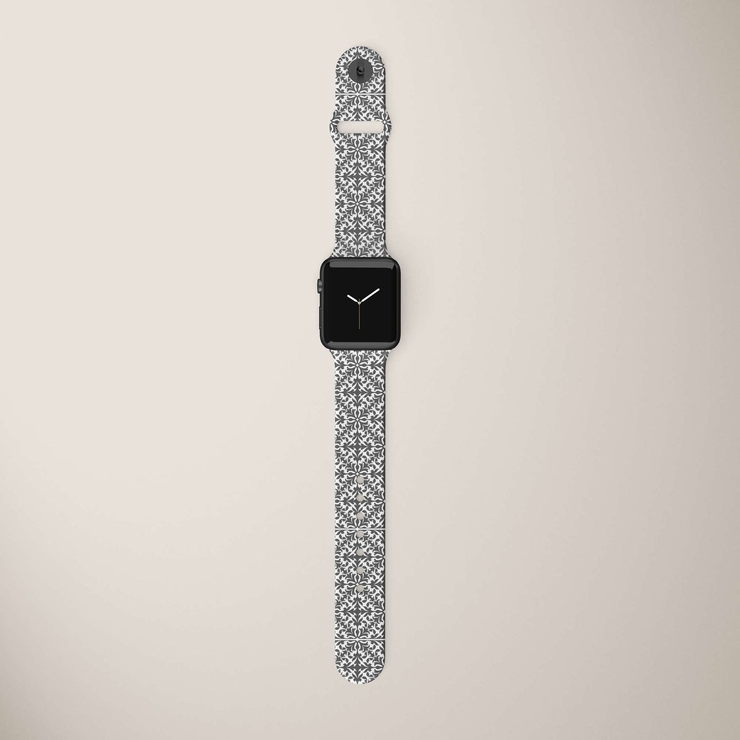 Gray Damask Apple Watch Band - We Love Your Gift