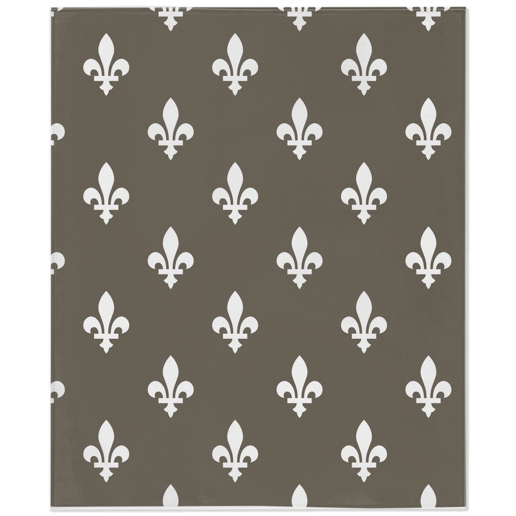 Green Fleur De Lis Minky Blankets - We Love Your Gift