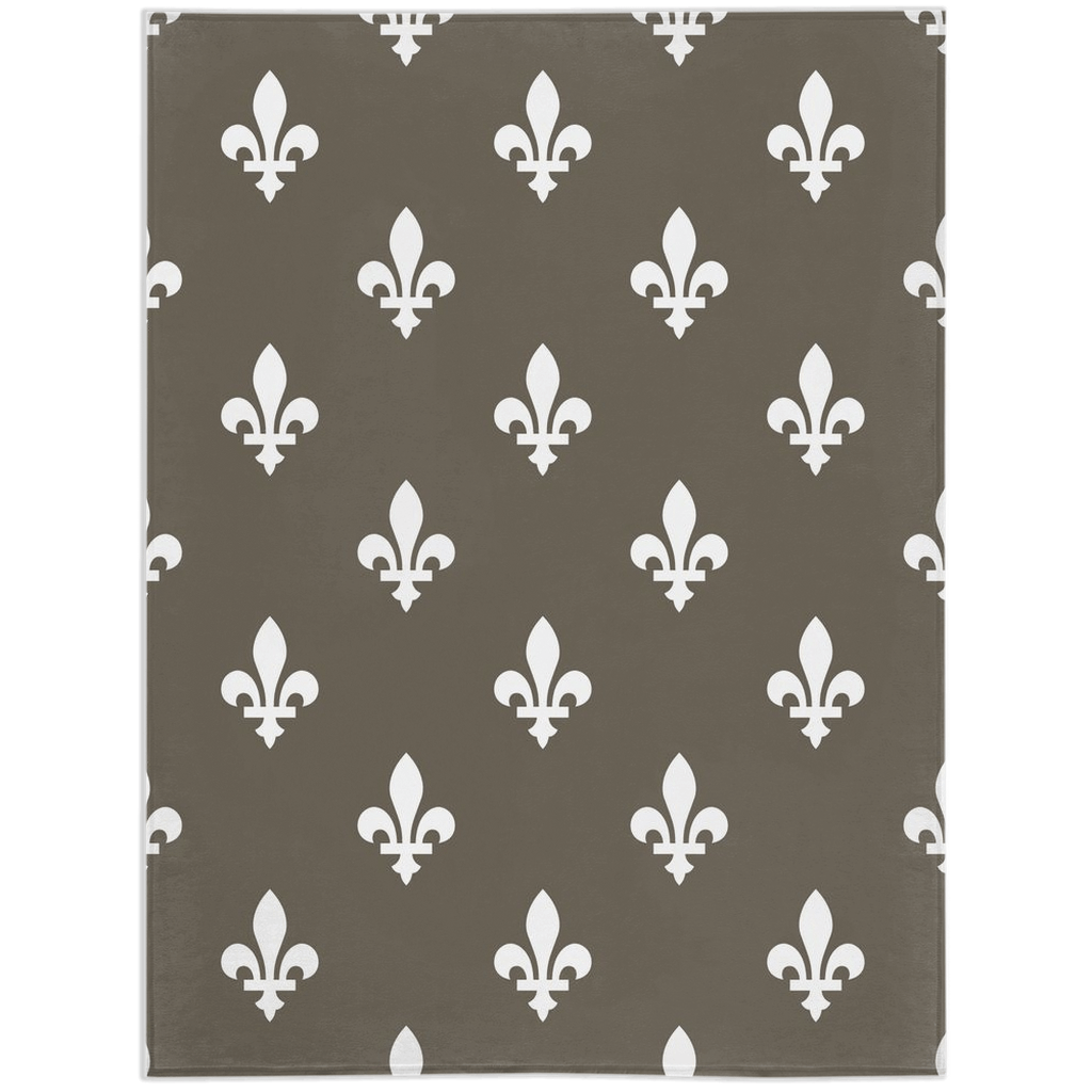 Green Fleur De Lis Minky Blankets - We Love Your Gift