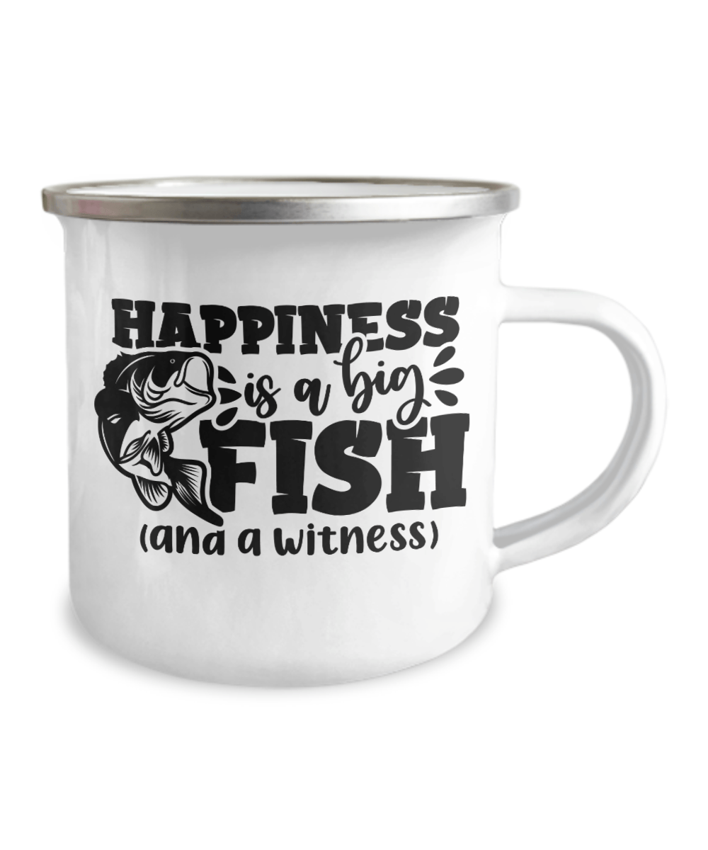 Happiness Is A Big Fish Camper Mug - We Love Your Gift