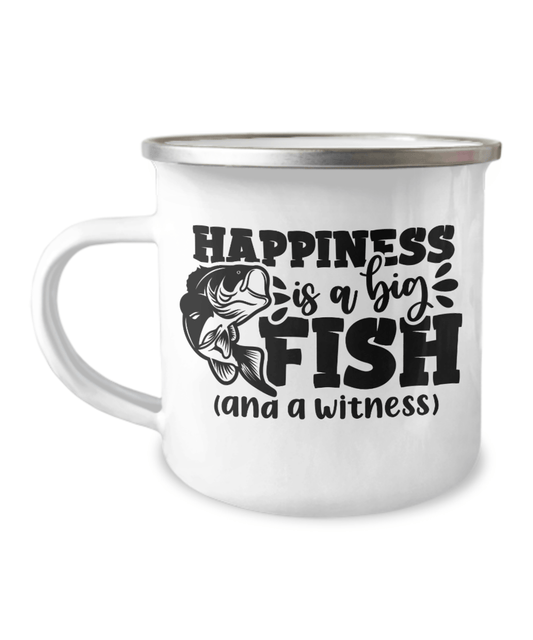 Happiness Is A Big Fish Camper Mug - We Love Your Gift