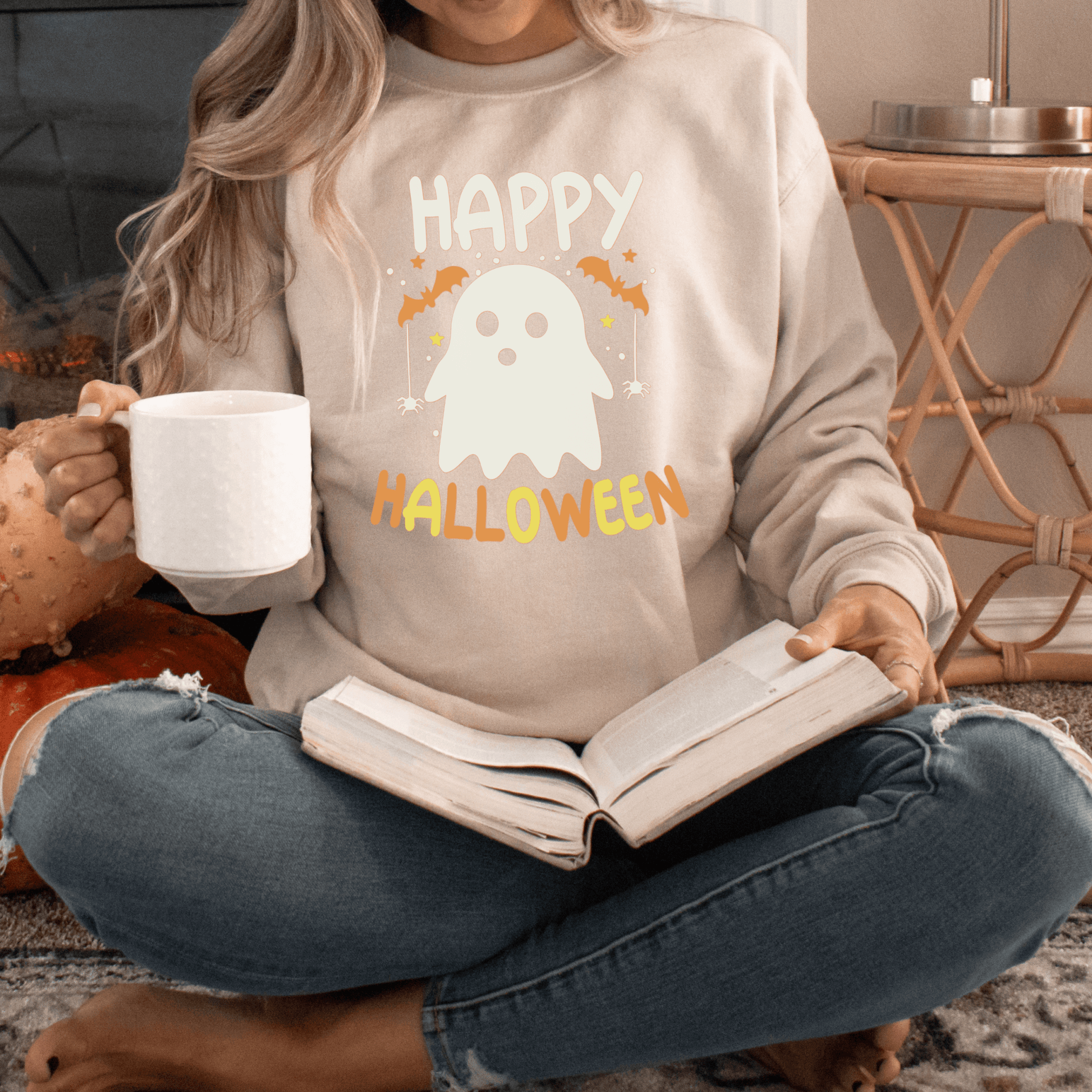 Happy Halloween Sweatshirt Print for Fall - We Love Your Gift