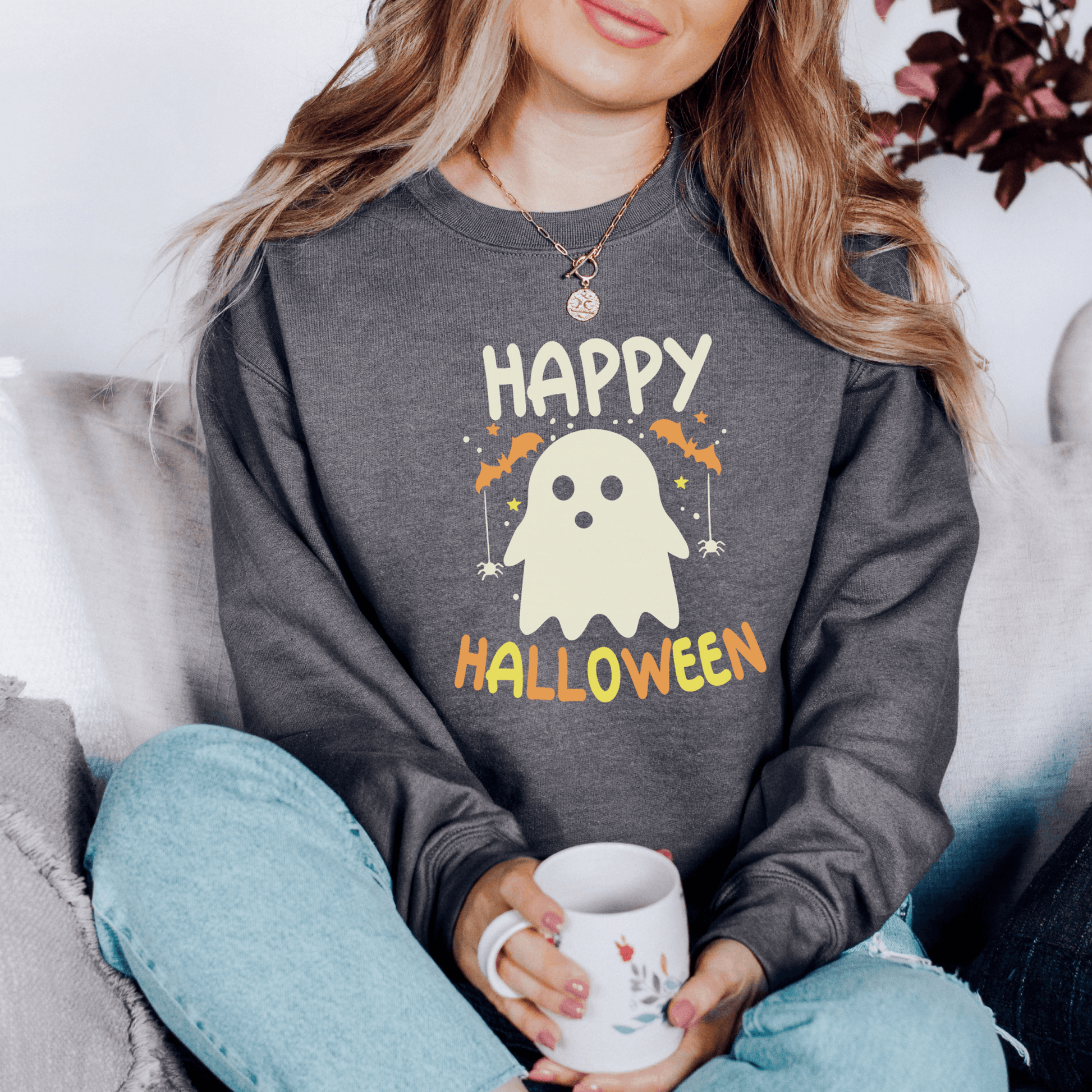 Happy Halloween Sweatshirt Print for Fall - We Love Your Gift