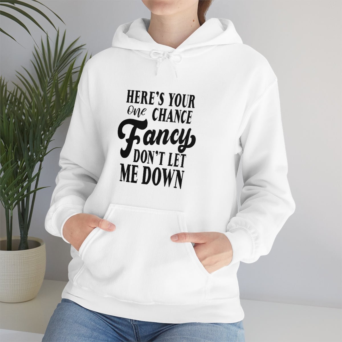 Here's Your One Chance Fancy, Don't Let Me Down Hoodie - We Love Your Gift