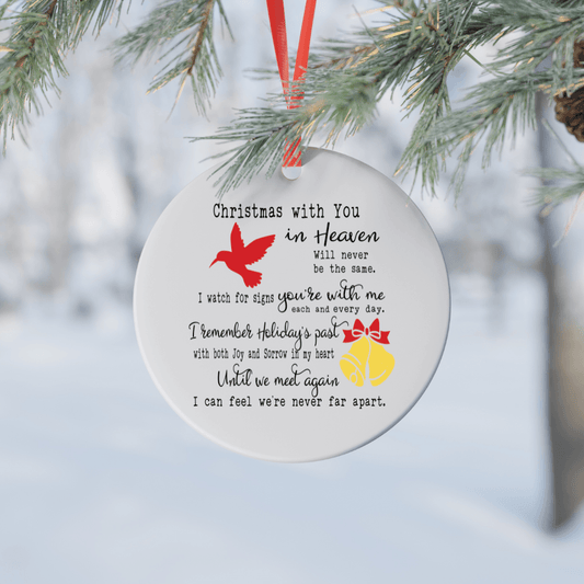 Hummingbird Christmas Memorial Ornament - We Love Your Gift