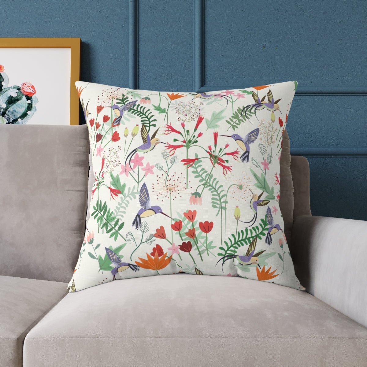 Hummingbirds Garden Pillow - We Love Your Gift