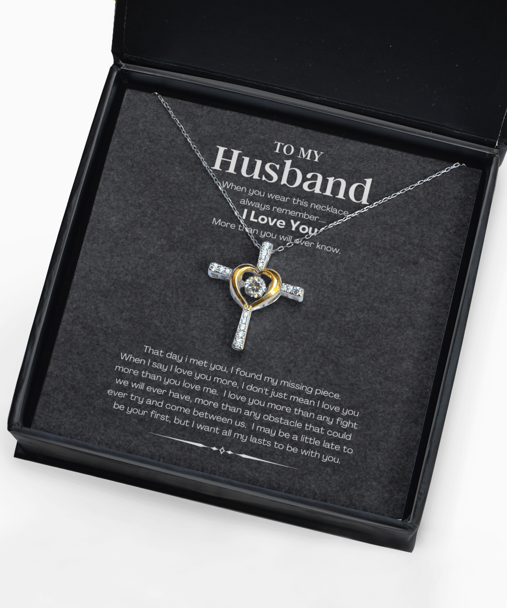 Husband Necklace Jewelry Gift Idea with Message Card - We Love Your Gift