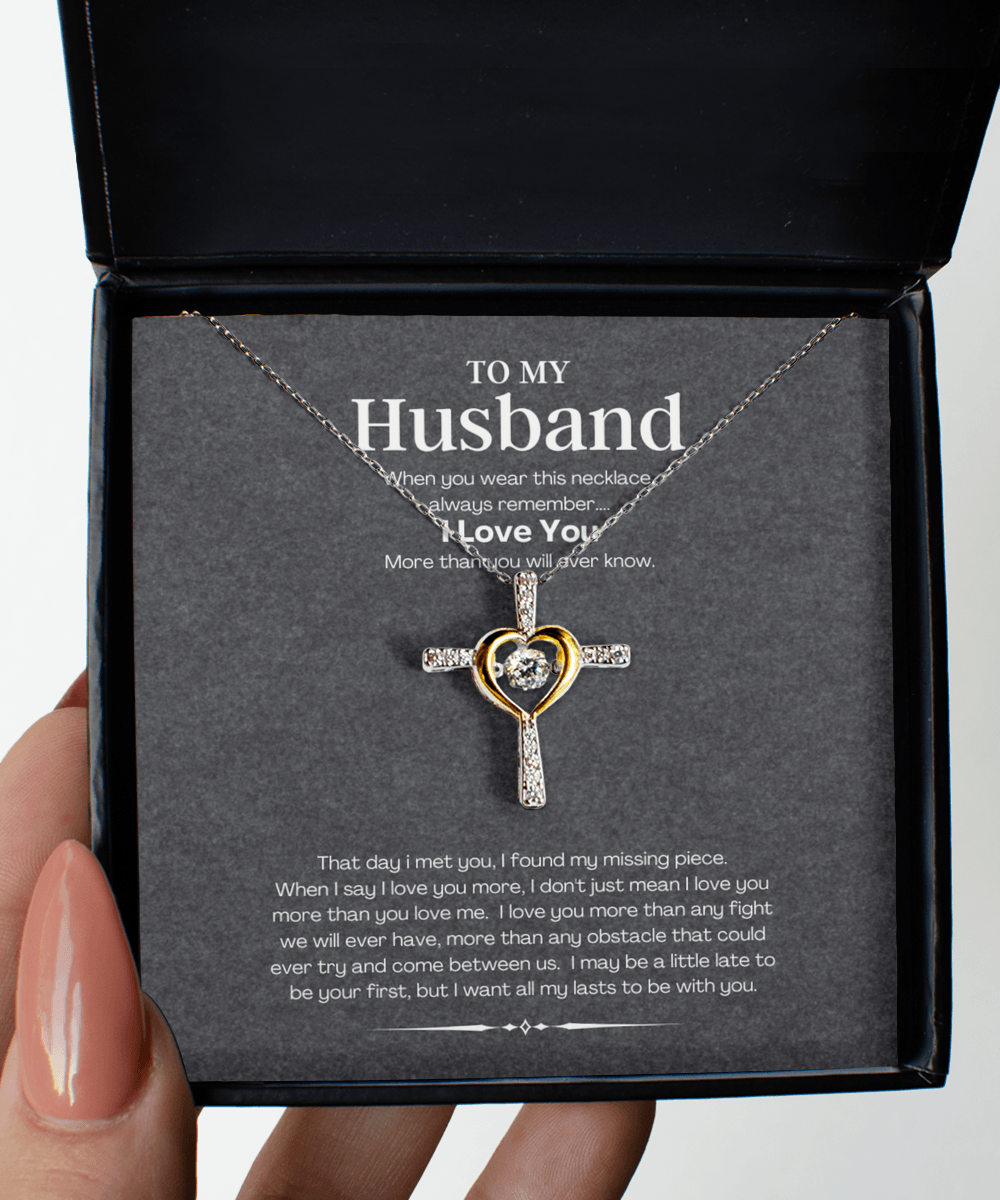 Husband Necklace Jewelry Gift Idea with Message Card - We Love Your Gift