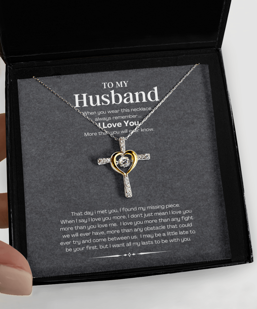 Husband Necklace Jewelry Gift Idea with Message Card - We Love Your Gift