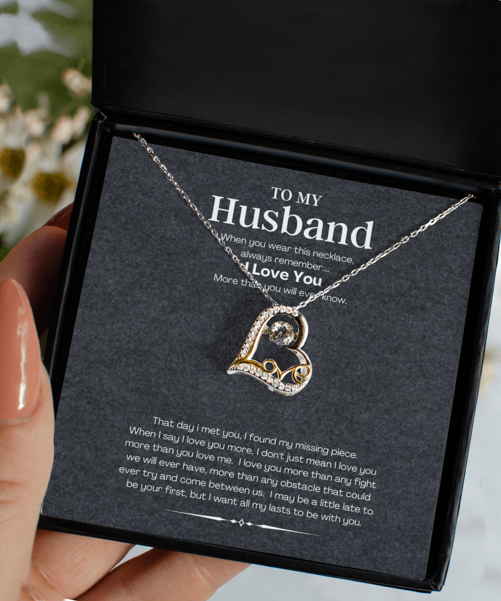 Husband Necklace Jewelry Gift Idea with Message Card - We Love Your Gift