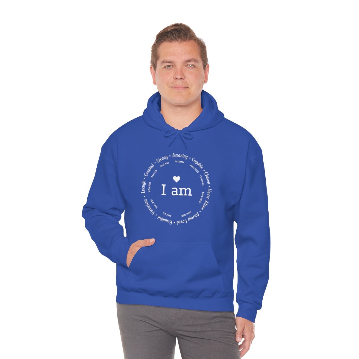 I am Circle Design Womens Positive Omens Affirmation Hoodie - We Love Your Gift