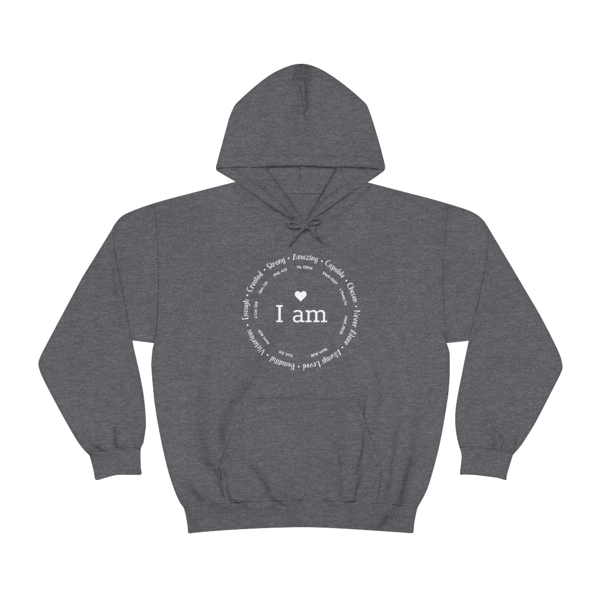 I am Circle Design Womens Positive Omens Affirmation Hoodie - We Love Your Gift