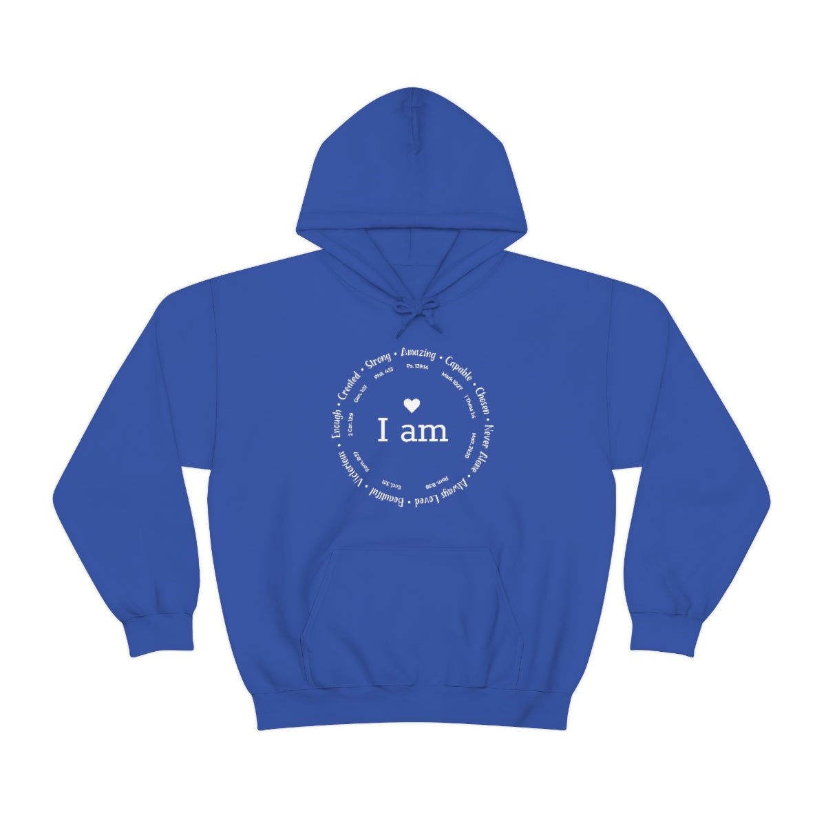 I am Circle Design Womens Positive Omens Affirmation Hoodie - We Love Your Gift