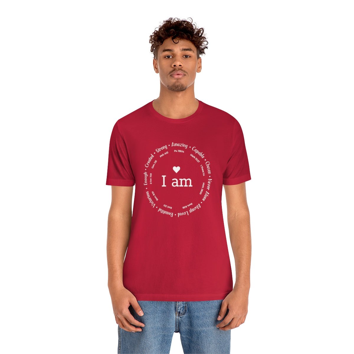 I am Circle Design Womens Positive Omens Affirmation Tshirt - We Love Your Gift