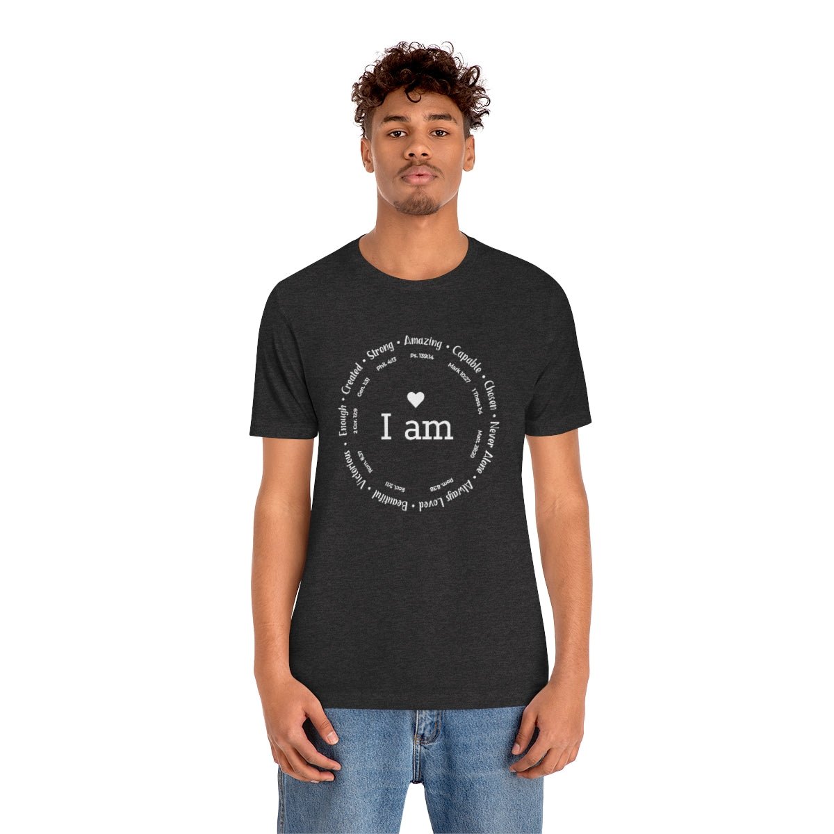 I am Circle Design Womens Positive Omens Affirmation Tshirt - We Love Your Gift