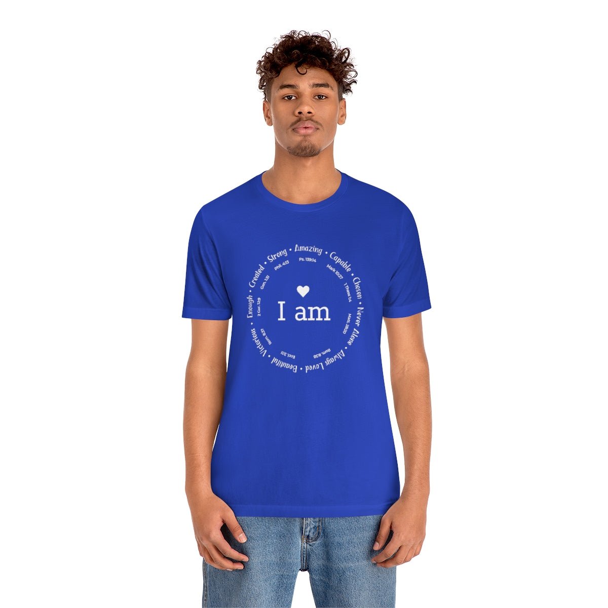 I am Circle Design Womens Positive Omens Affirmation Tshirt - We Love Your Gift