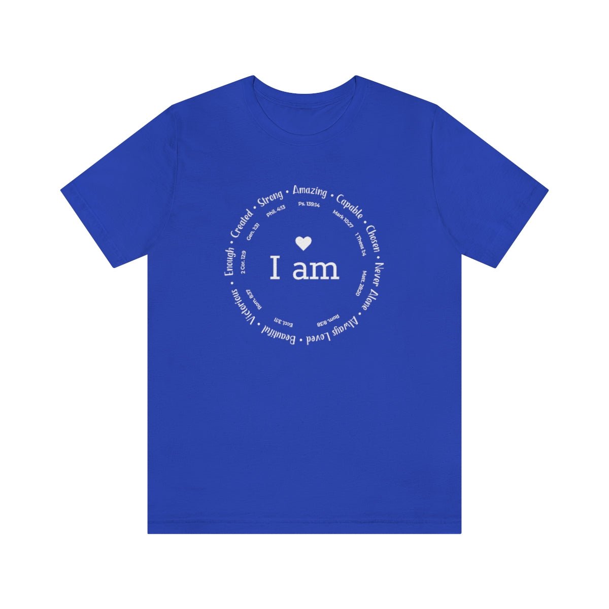 I am Circle Design Womens Positive Omens Affirmation Tshirt - We Love Your Gift