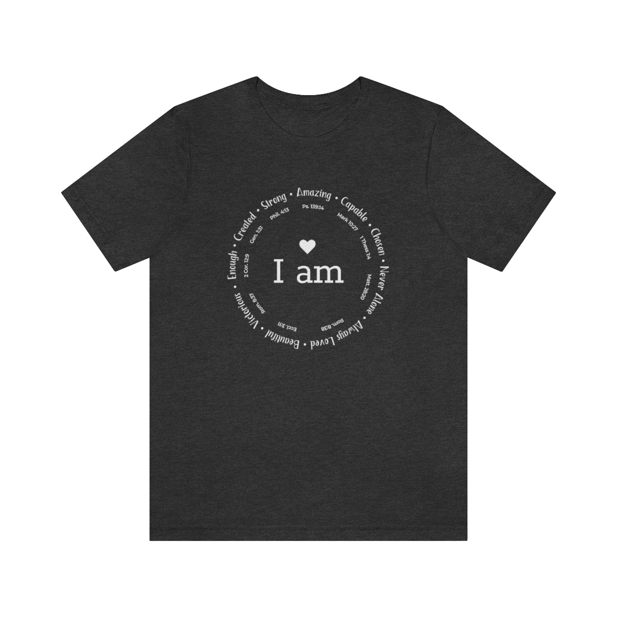 I am Circle Design Womens Positive Omens Affirmation Tshirt - We Love Your Gift