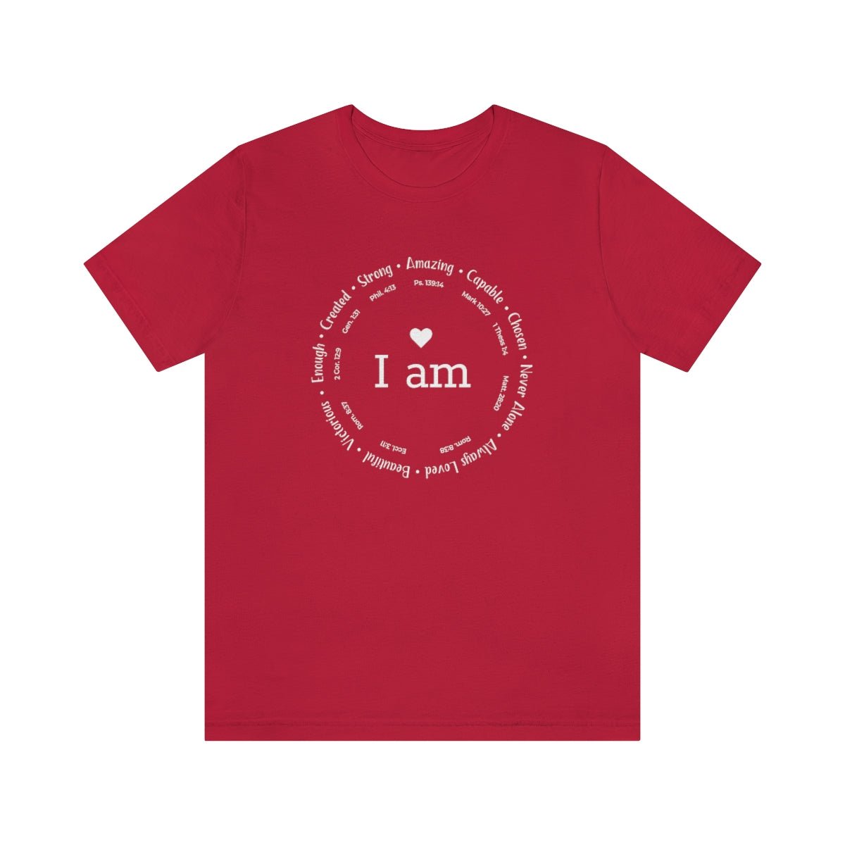 I am Circle Design Womens Positive Omens Affirmation Tshirt - We Love Your Gift