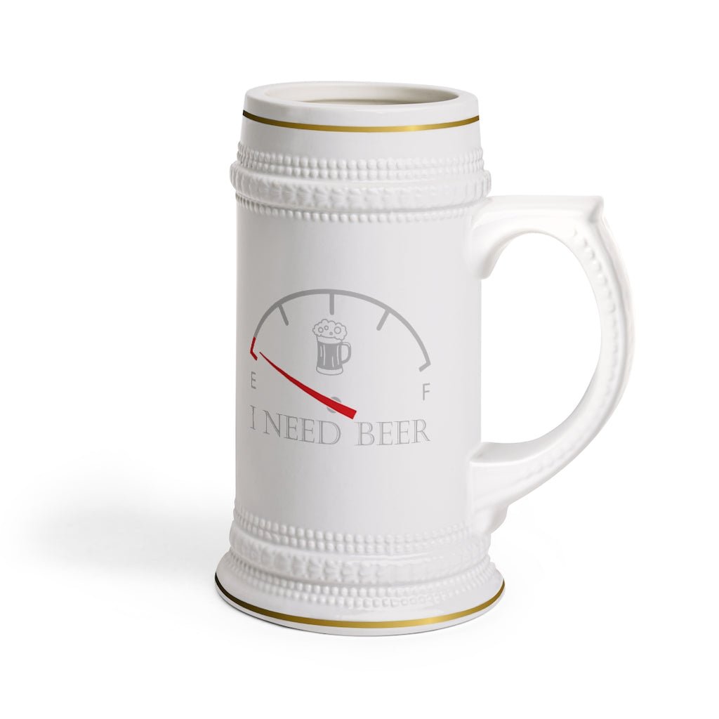 I Need Beer Beer Stein Mug With Drinking Handle - We Love Your Gift