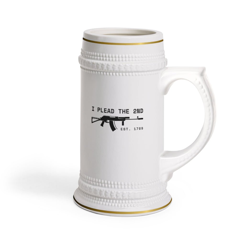 I Plead the 2nd Beer Stein Mug With Drinking Handle - We Love Your Gift