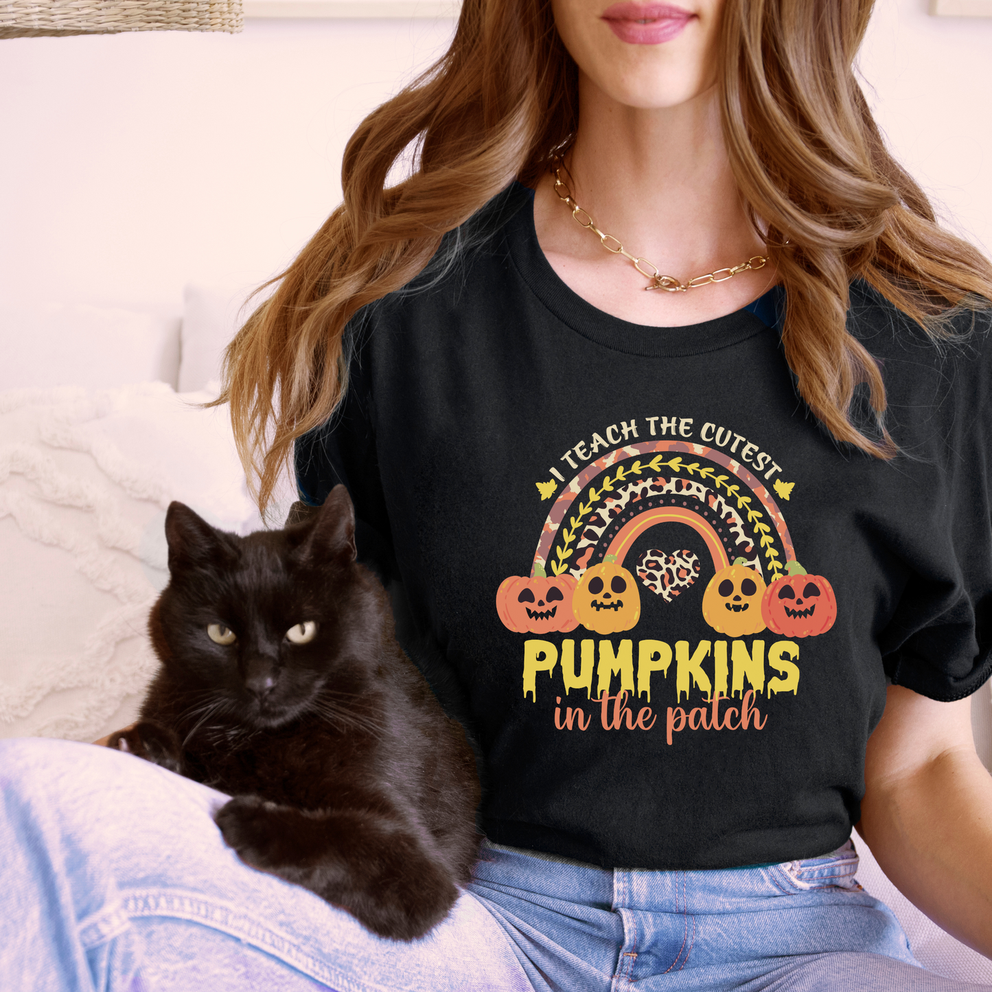 I Teach the Cutest Pumpkin in the Patch Shirt Print for Fall