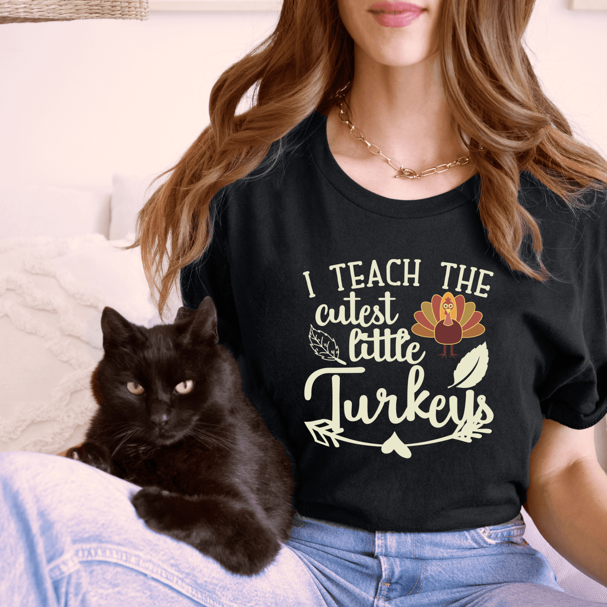 I Teach the Cutest Little Turkeys Shirt Print for Fall - We Love Your Gift