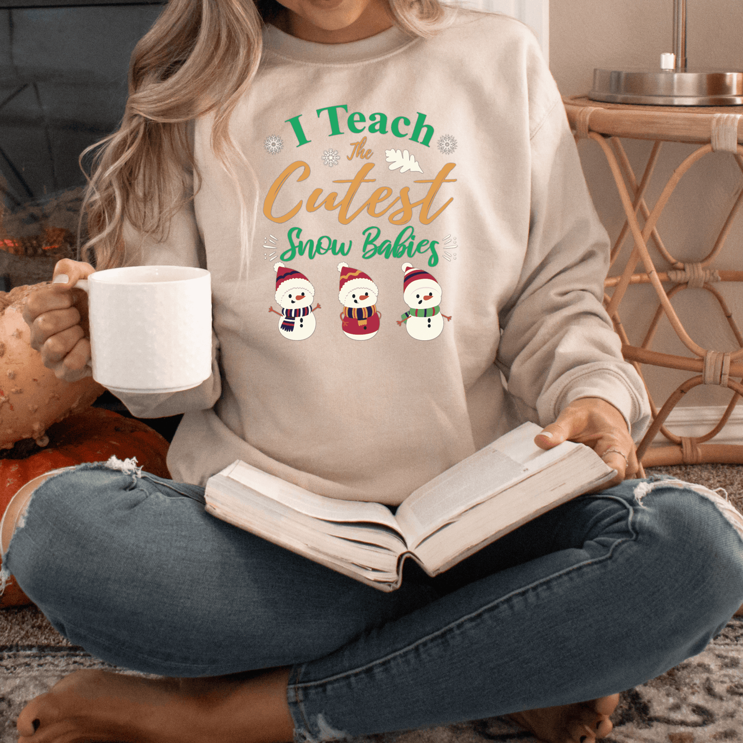 I Teach the Cutest Snow Babies Sweatshirt Print for Fall - We Love Your Gift