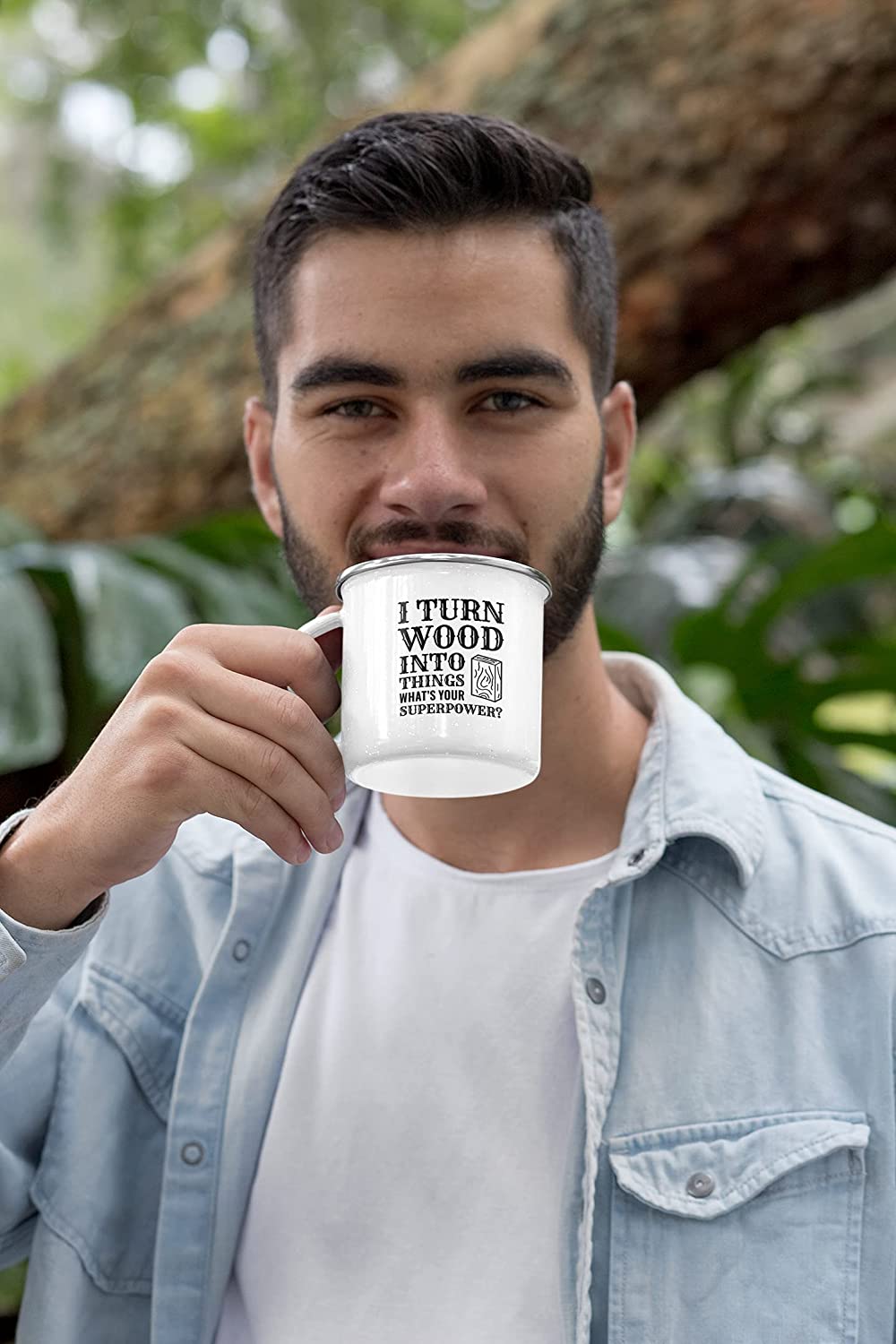 I Turn Wood Into Things What's Your Superpower? (version 1) Coffee Mug - We Love Your Gift