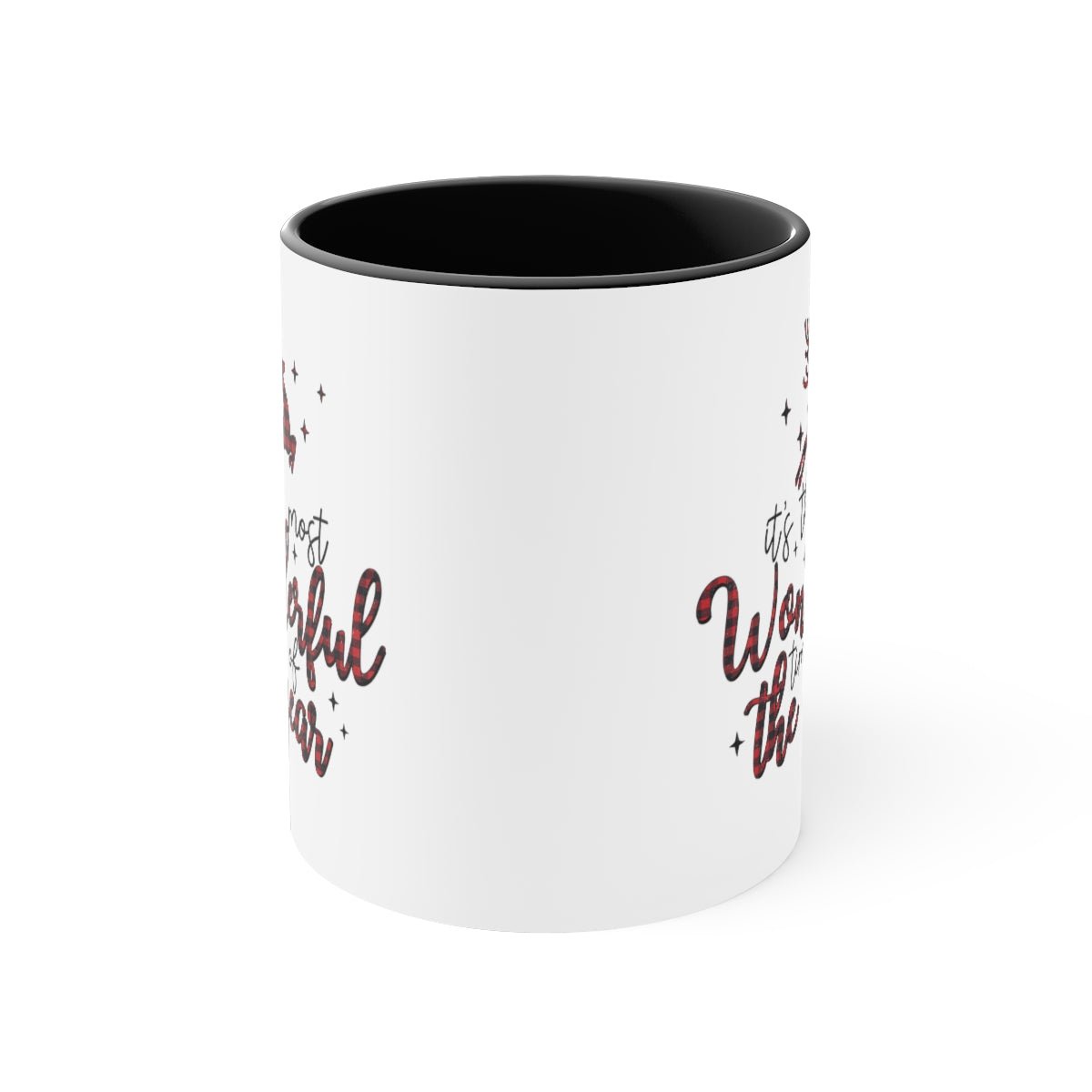 It's the Most Wonderful Time of the Year Reindeer - Color Handled Funny Mug - We Love Your Gift