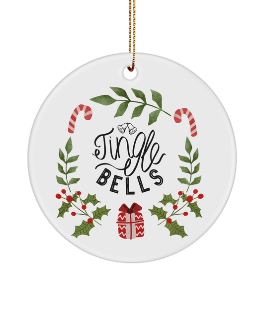 Jingle Bells Funny Christmas Ceramic Ornament for Family Tree Hanging (version 1) - We Love Your Gift