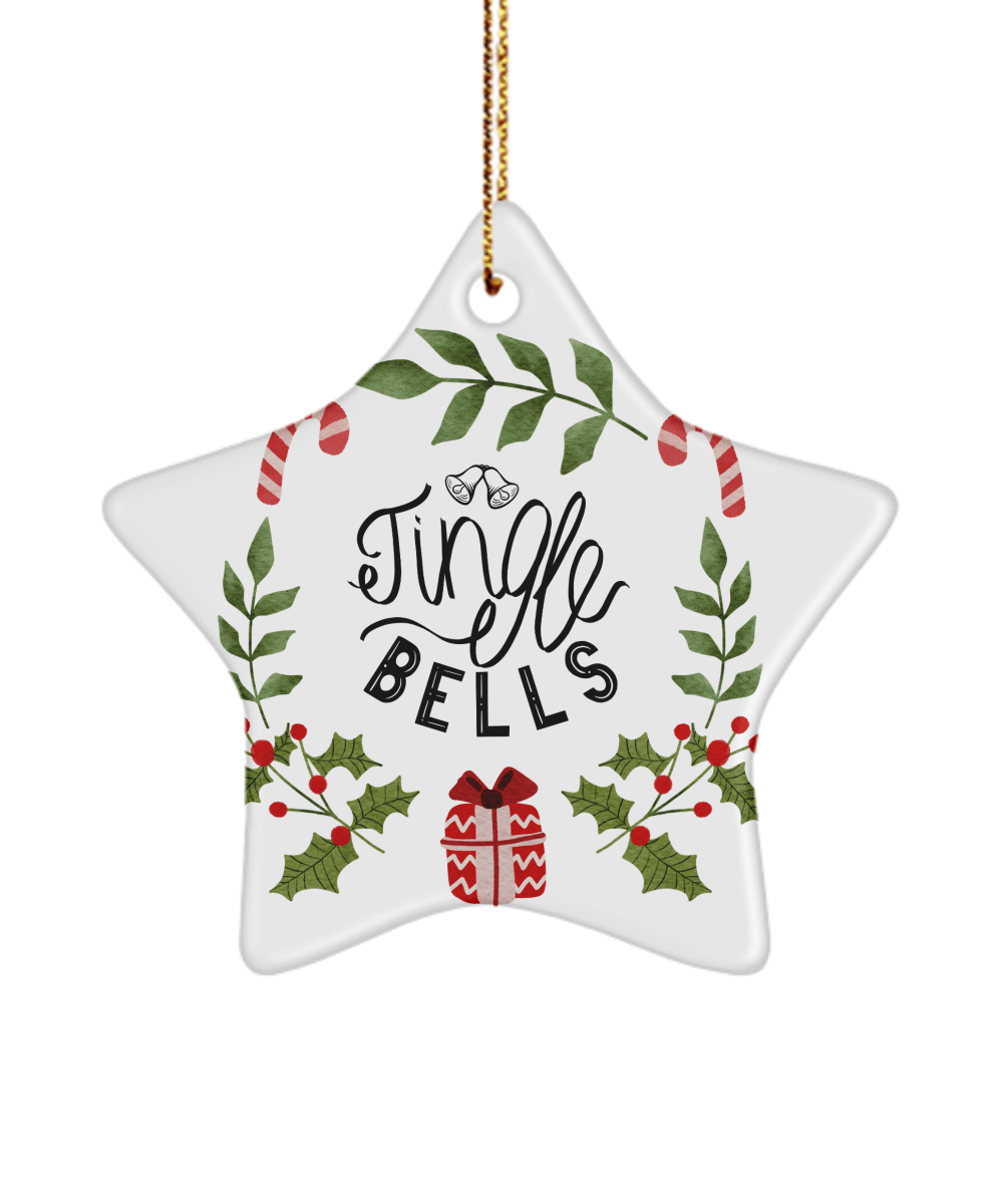 Jingle Bells Funny Christmas Ceramic Ornament for Family Tree Hanging (version 1) - We Love Your Gift