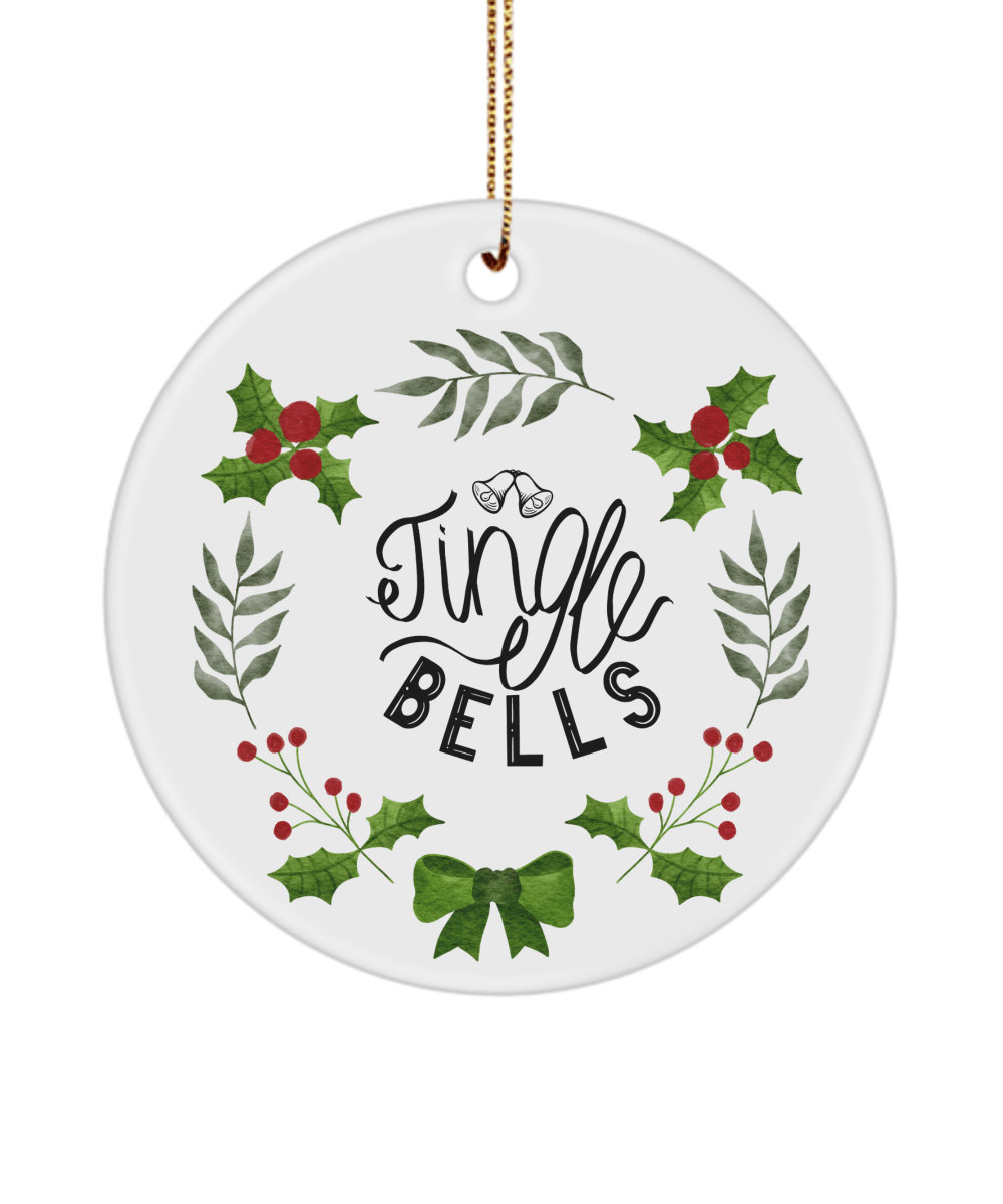 Jingle Bells Funny Christmas Ceramic Ornament for Family Tree Hanging (version 3) - We Love Your Gift