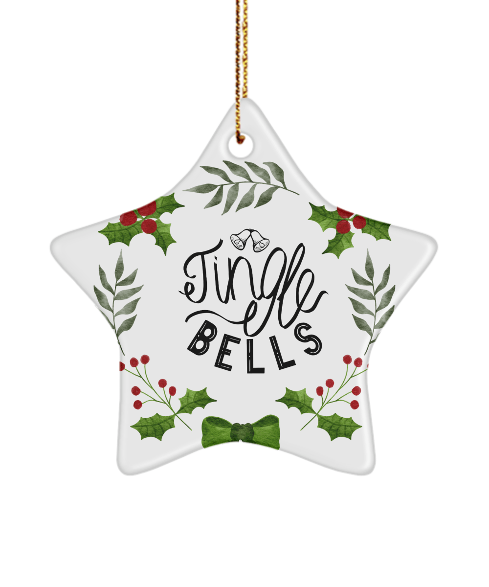 Jingle Bells Funny Christmas Ceramic Ornament for Family Tree Hanging (version 3) - We Love Your Gift